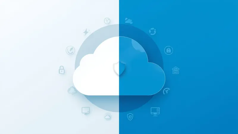 Free cloud storage security illustration